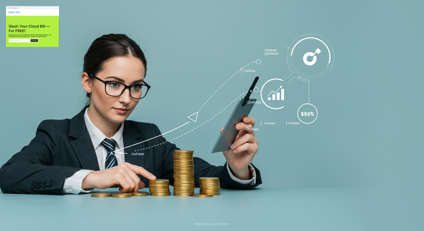 A visual representation of the positive impact of cost optimization, such as growth, efficiency, or freed-up resources.