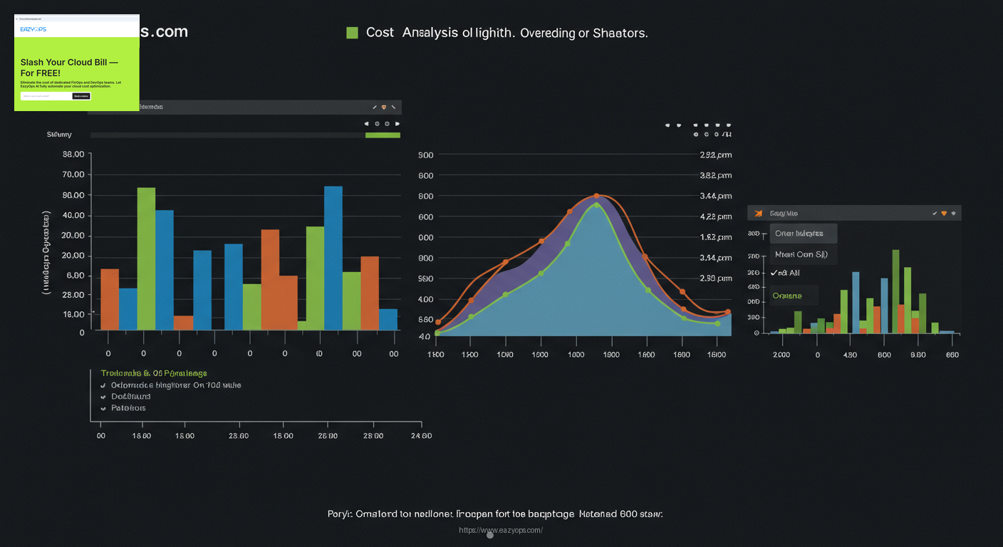 A visualization of a cost analysis dashboard highlighting the overspending on snapshots.