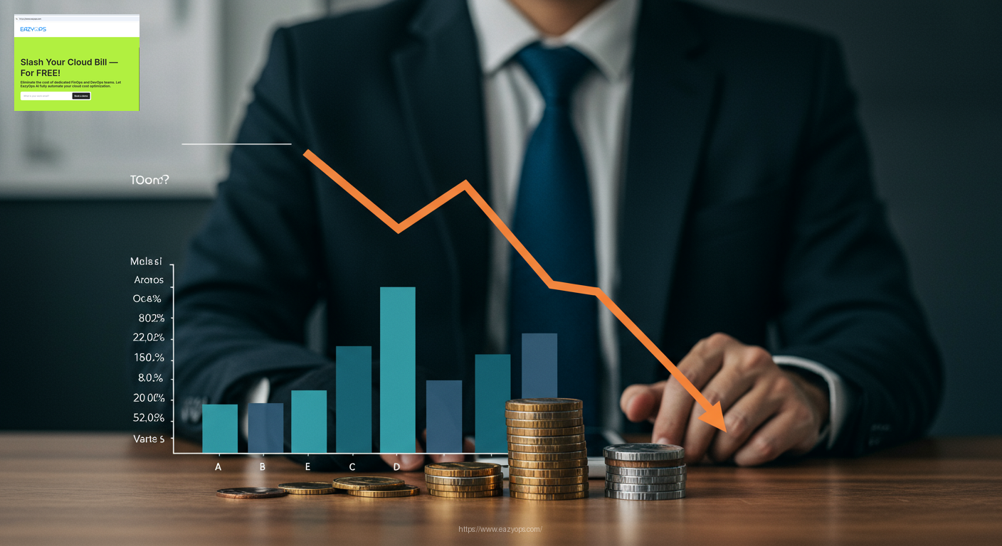 A conceptual image depicting cost savings, potentially using a downward trending graph or a visual metaphor for reduced spending.