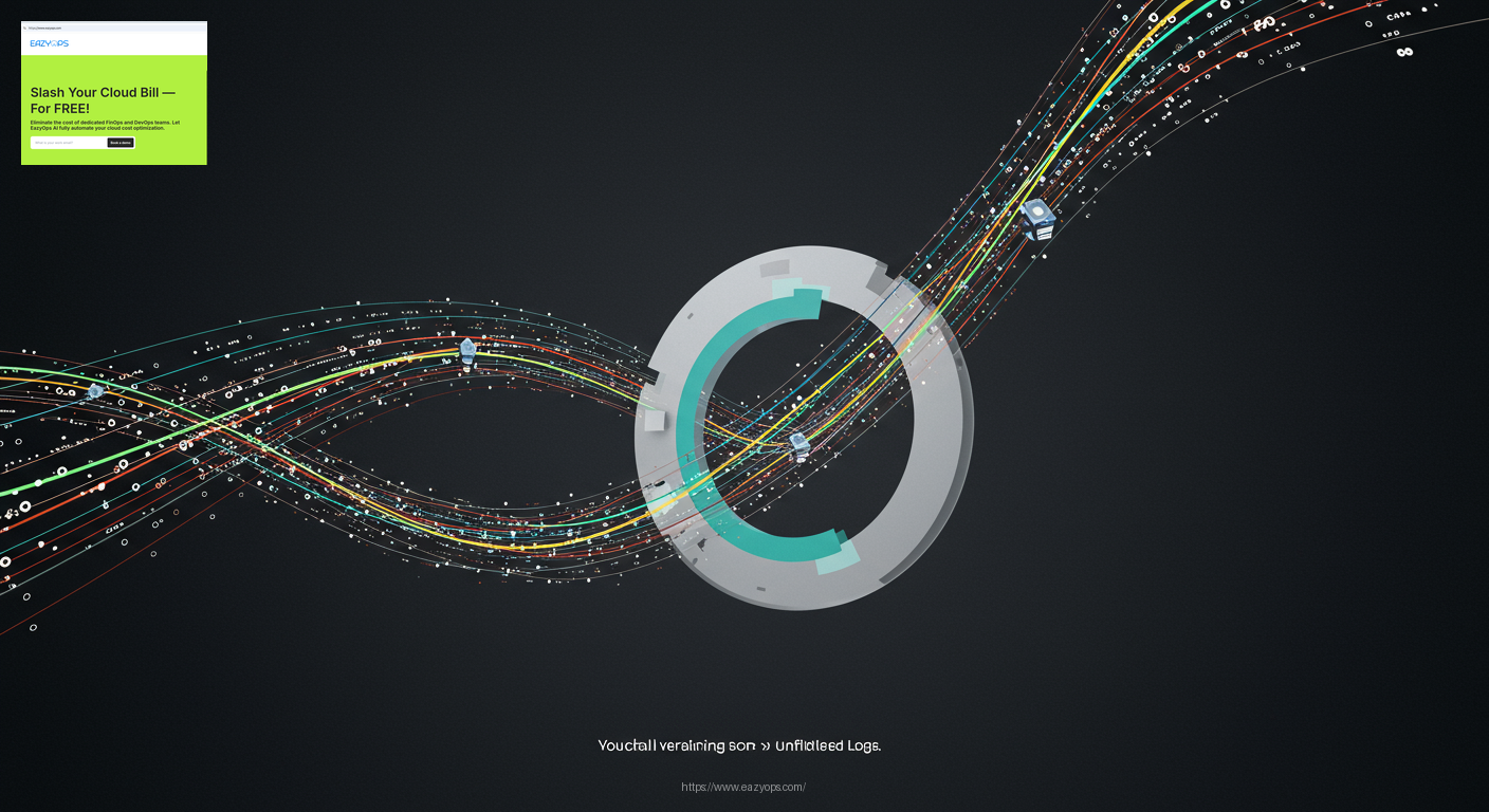 A visual metaphor for an overflowing data stream representing unfiltered logs.