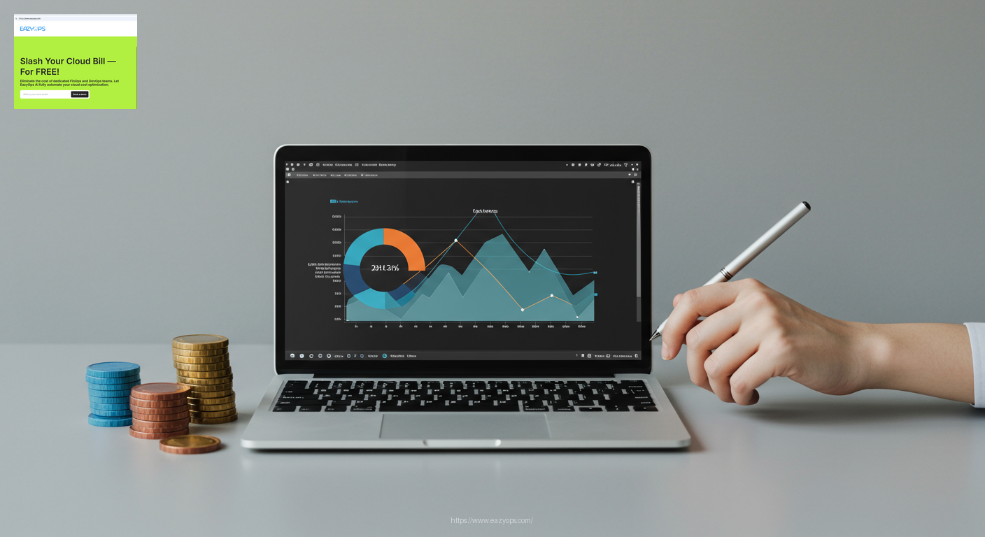 A conceptual visualization of cost savings and optimized resource utilization.
