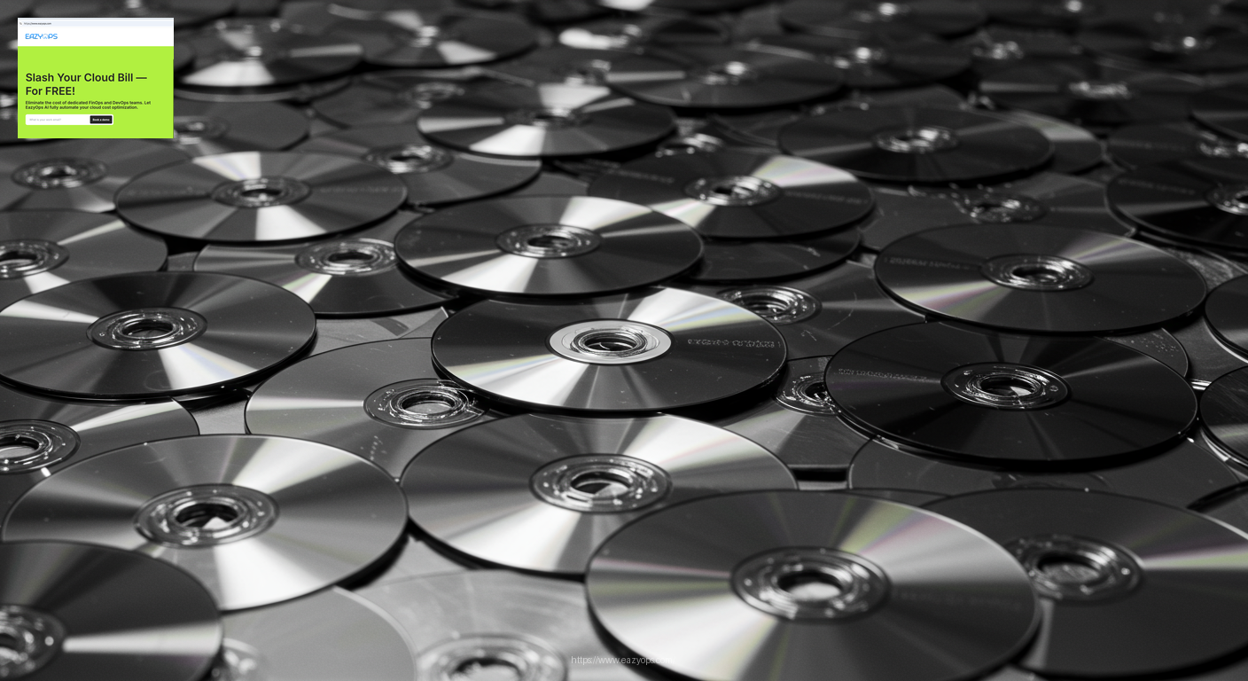 An abstract image representing a large pile of disks, symbolizing the accumulation of snapshots.