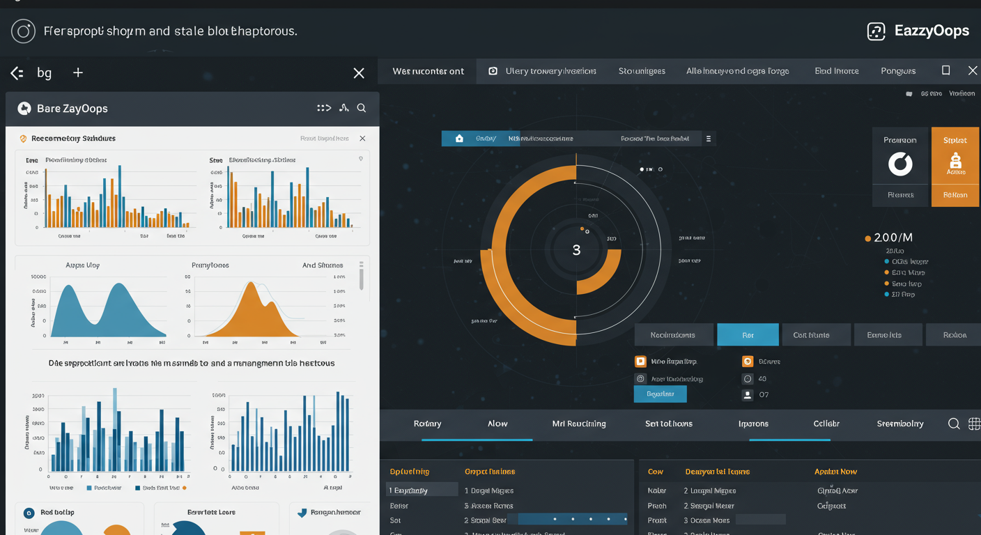 A screenshot of the EazyOps dashboard showing the identification and management of stale blob snapshots.