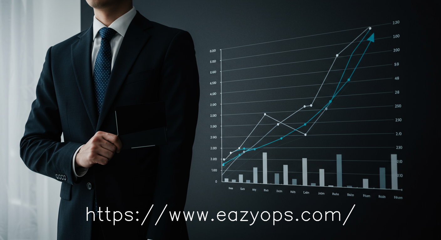 A graph illustrating the $7,800 monthly cost reduction achieved by NovaFin after implementing EazyOps.