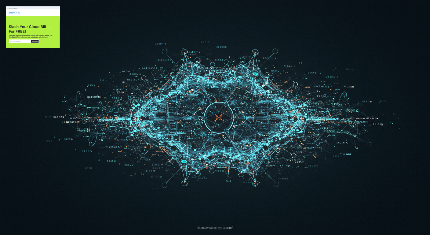 Abstract representation of idle Kubernetes nodes consuming resources.