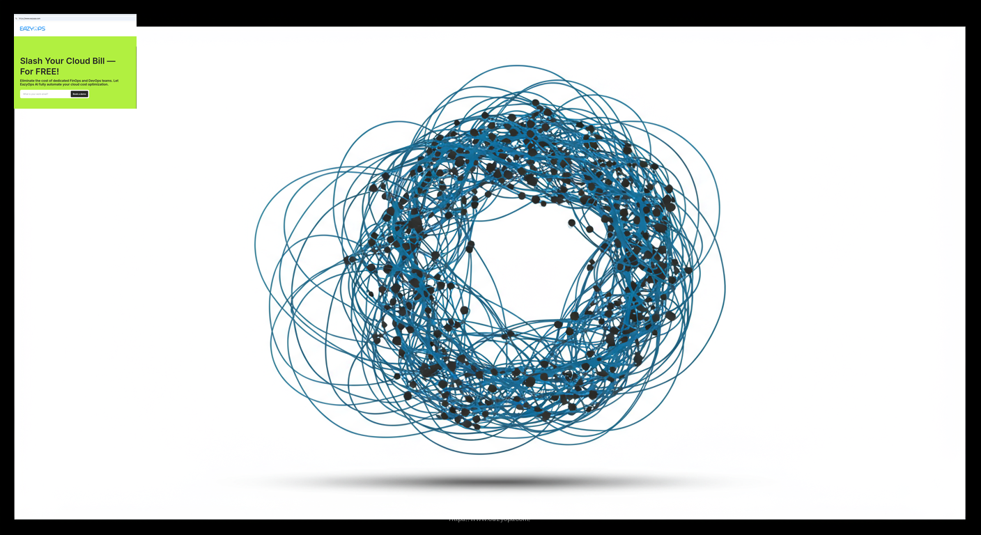 A visual metaphor depicting a tangled web of connections, representing the complexity of managing cloud networking resources.