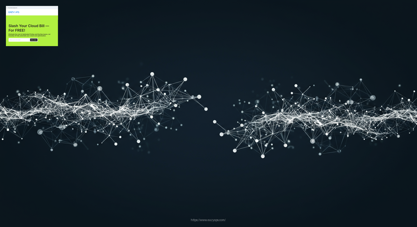 An abstract image representing automated scaling, symbolized by interconnected nodes expanding and contracting.